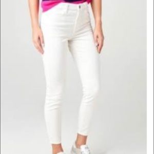 J Brand - Alana High Rise Crop white skinny Jean